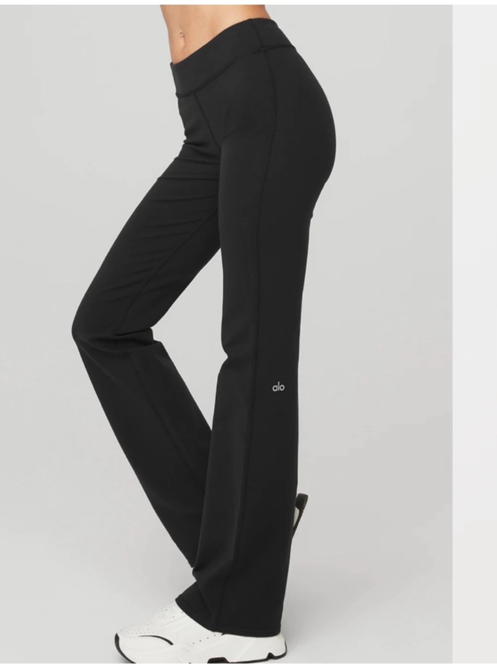 Alo Yoga Airbrush High Waisted Bootcut Black Leggings, XSmall